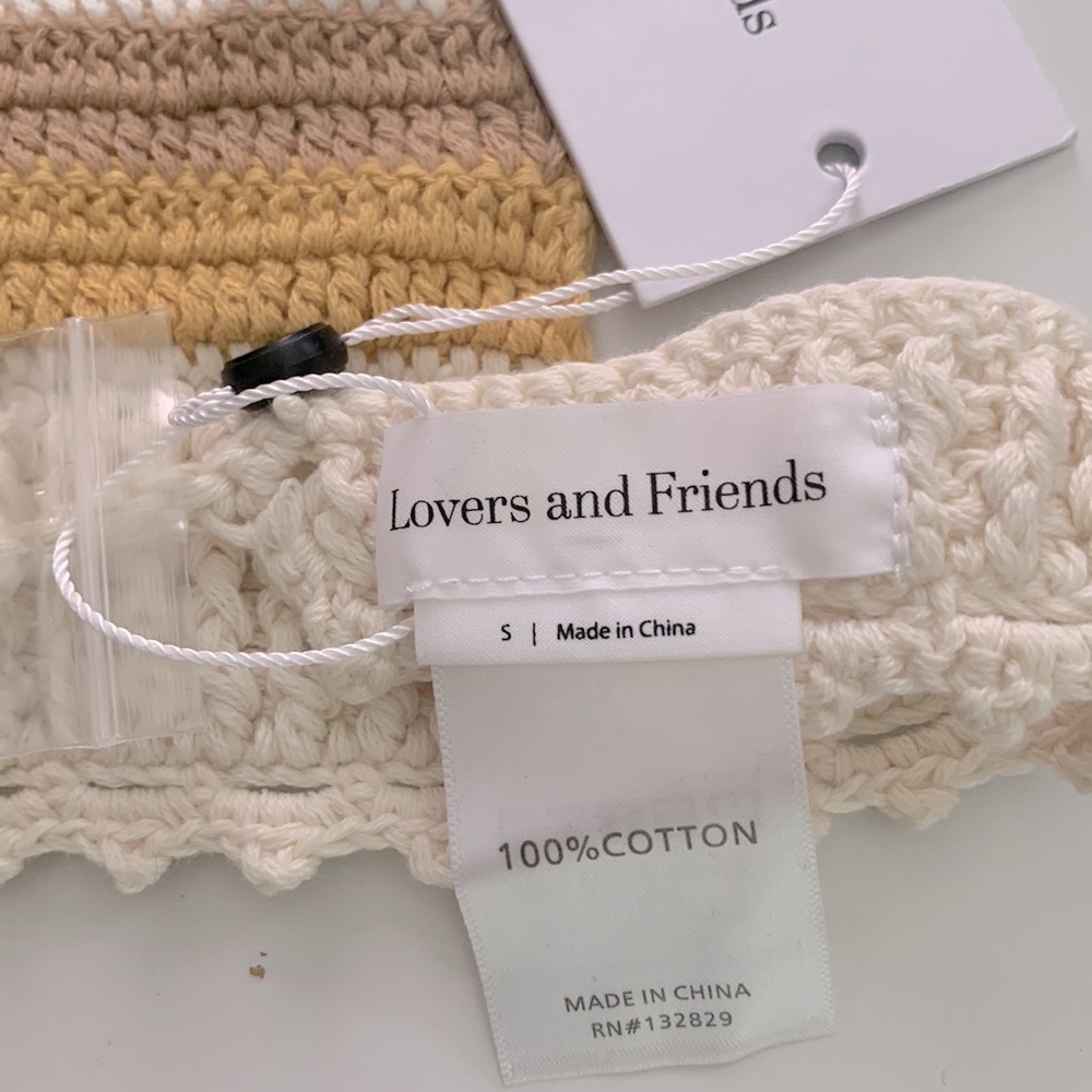 Lovers & Friends lisette crotchet skirt and bikini top M - Picture 6 of 7